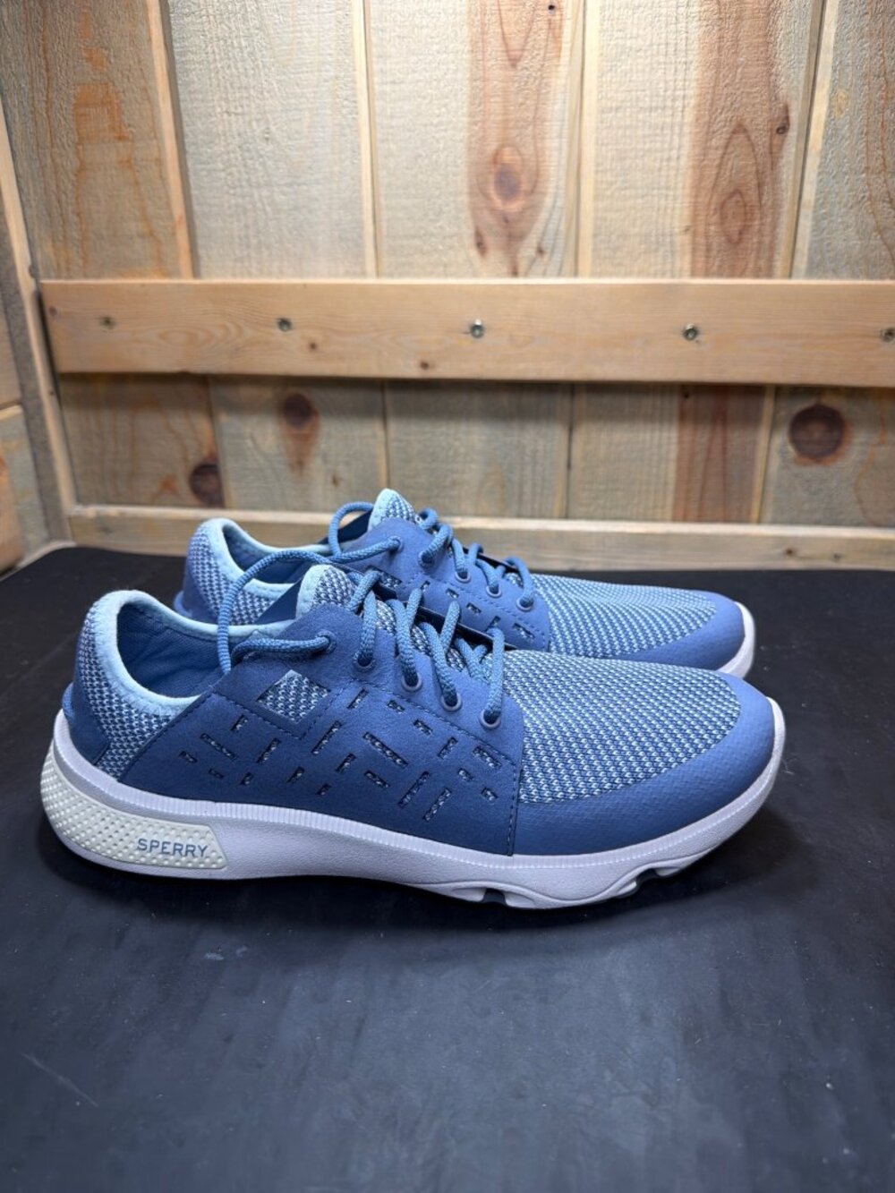 Sperry Womens 9.5W Blue 7 Seas Sport Boat Shoes Sneakers EU41 STS98977 Y2K